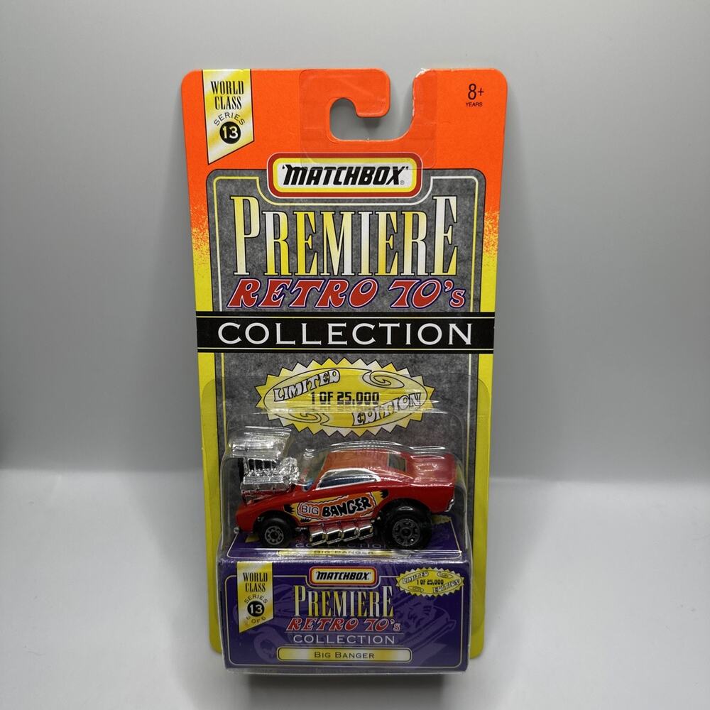 1997 Matchbox Premiere Retro 70's Collection Red Big Banger NEW + FAST SHIPPING